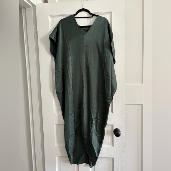 Quince Maternity Silk Dress W/O Belt - Picture 4 of 5